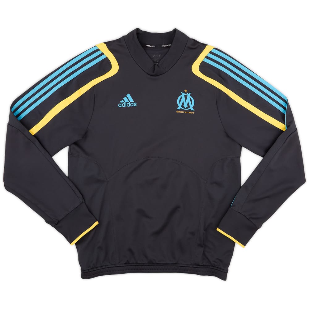 2009-10 Olympique Marseille adidas Sweat Top - 9/10 - (L)