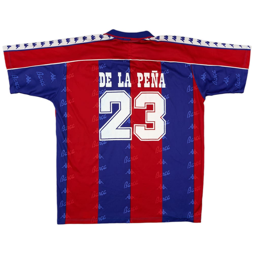 1992-95 Barcelona Home Shirt de la Pena #23 - 7/10 - (XXL)