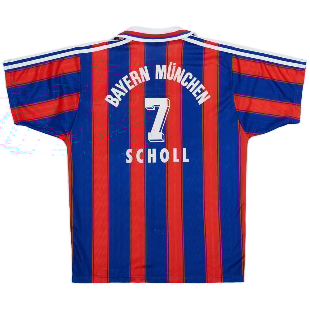 1995-97 Bayern Munich Home Shirt Scholl #7 - 9/10 - (S)