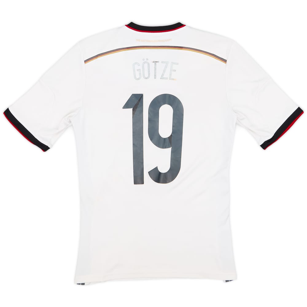 2014-15 Germany Home Shirt Gotze #19 - 3/10 - (S)