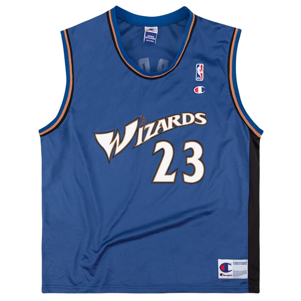 2001-02 Washington Wizards Jordan #23 Champion Jersey (Away) Y