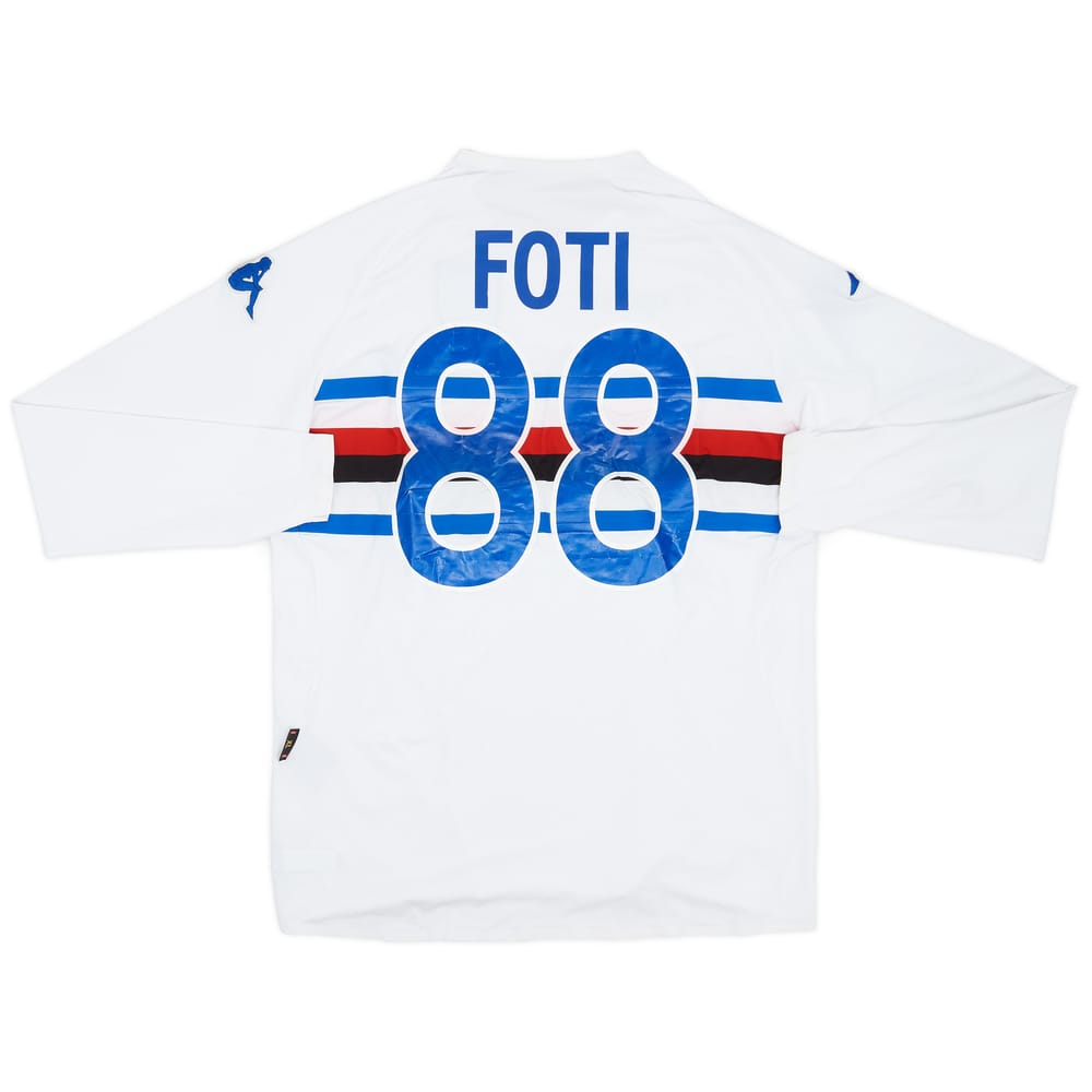 2006-07 Sampdoria Match Issue Away Shirt Foti #88