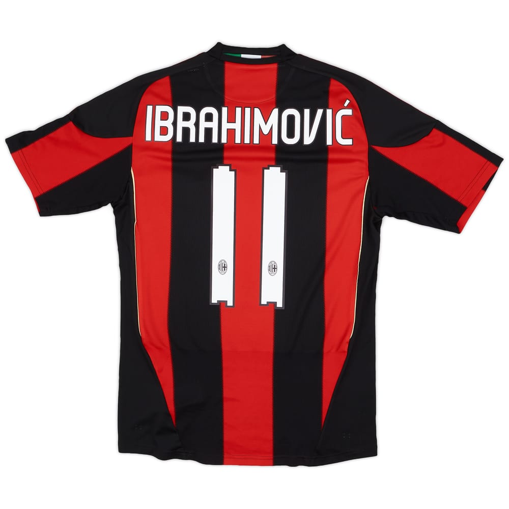 2010-11 AC Milan Home Shirt Ibrahimovic #11 - 6/10 - (S)