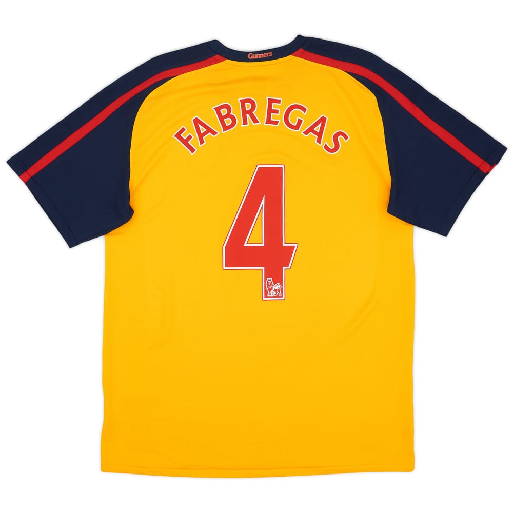 2008-09 Arsenal Away Shirt Fabregas #4 - 7/10 - (M)