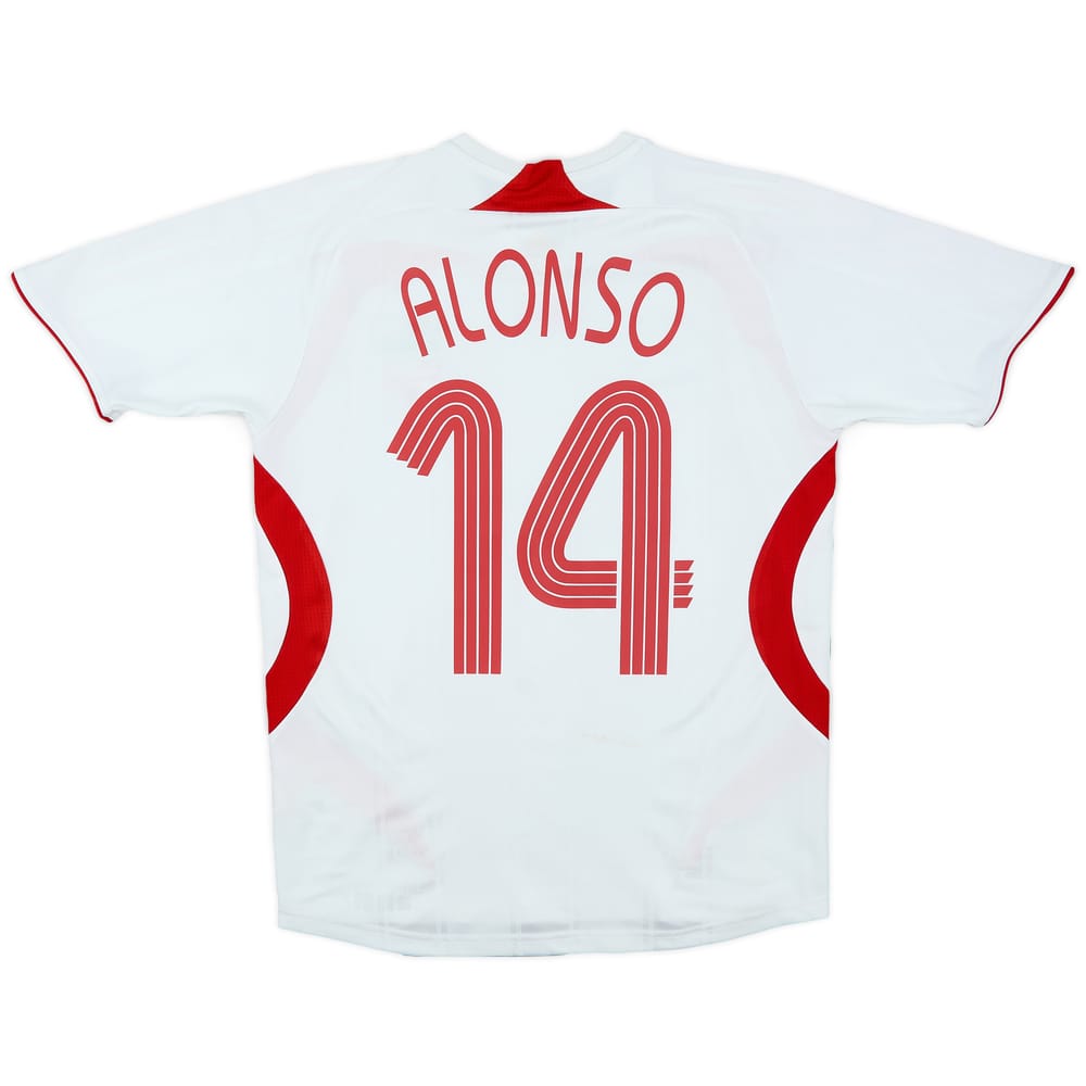 2007-08 Liverpool Away Shirt Alonso #14 - 5/10 - (L.Boys)