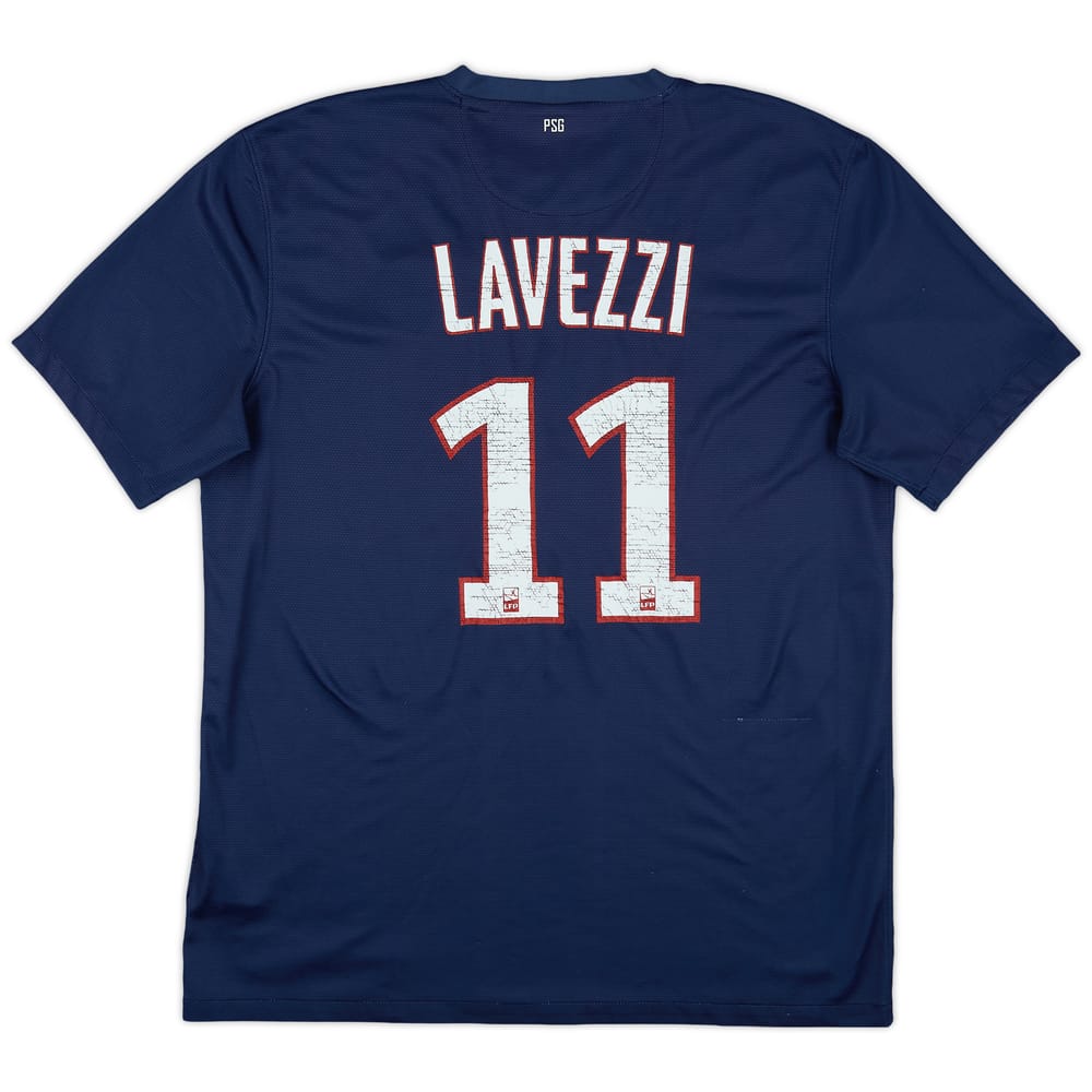2012-13 Paris Saint-Germain Home Shirt Lavezzi #11 - /10 - (L)