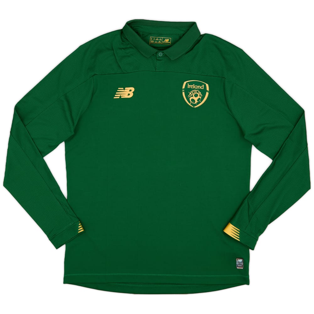 2020-21 Ireland Home L/S Shirt - 8/10 - (M)