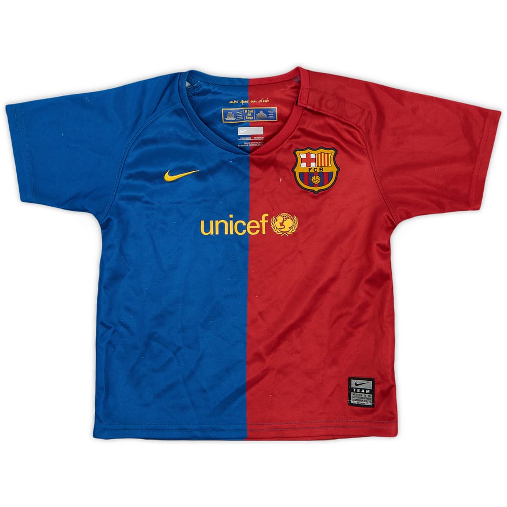 2008-09 Barcelona Home Shirt - 7/10 - (18-24 Months)