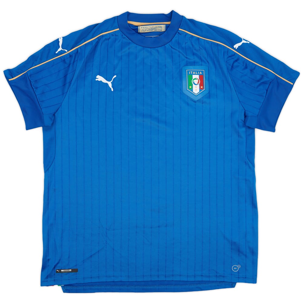 2016-17 Italy Home Shirt - 9/10 - (XL)