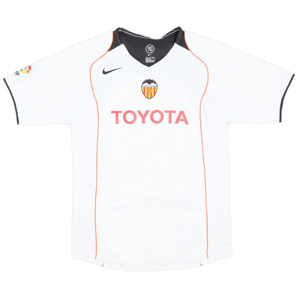 2004-05 Valencia Home Shirt - 8/10 - (XL.Boys)