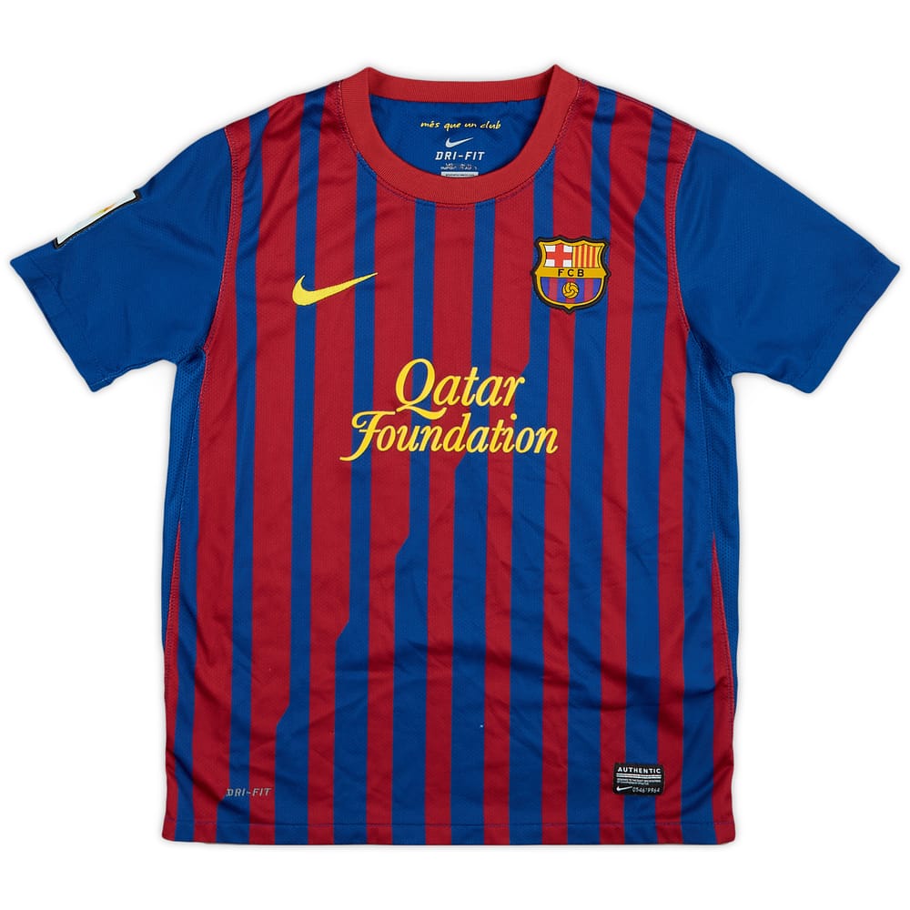 2011-12 Barcelona Home Shirt - 6/10 - (M.Boys)