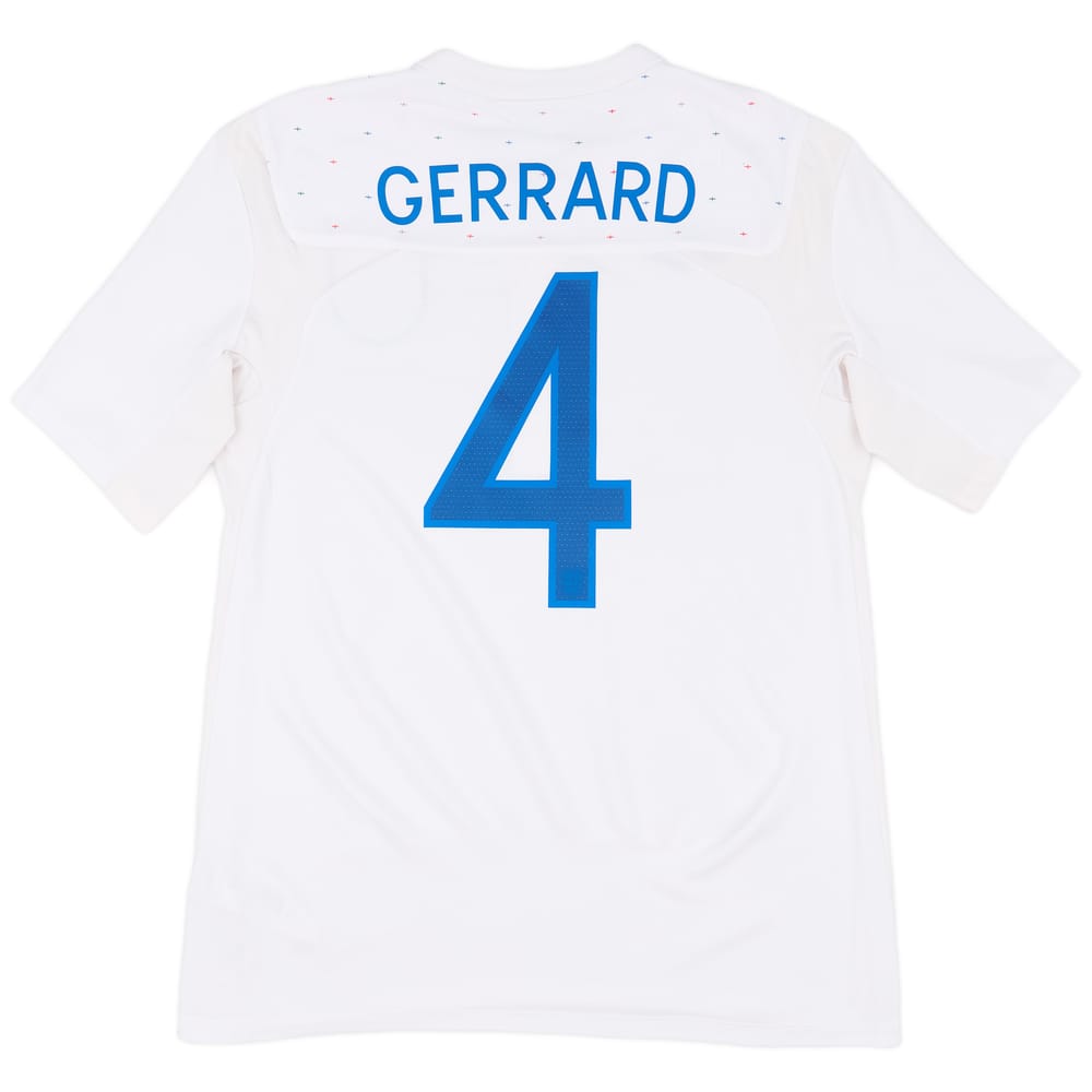 2010-11 England Home Shirt Gerrard #4 - 8/10 - (L)