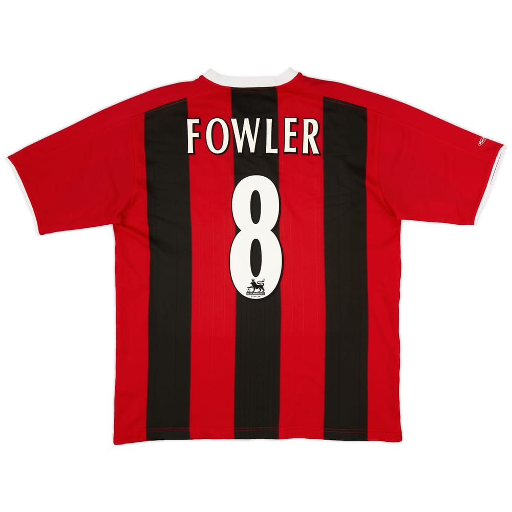 2003-04 Manchester City Away Shirt Fowler #8 - 9/10 - (L)