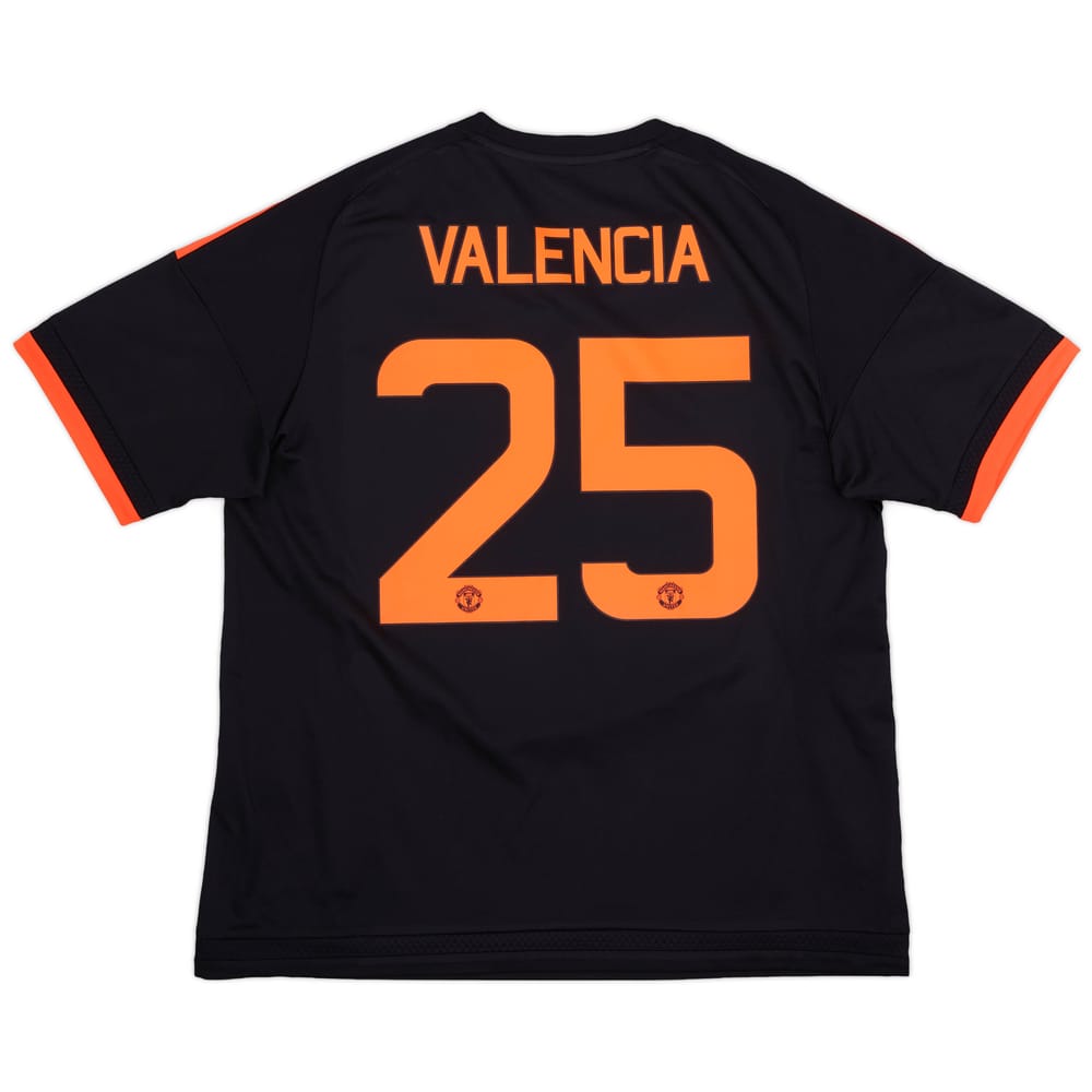 2015-16 Manchester United Third Shirt Valencia #25 - 9/10 - (XL)
