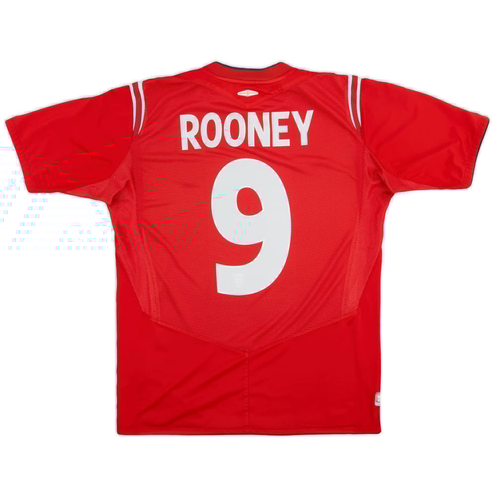 2004-06 England Away Shirt Rooney #9 - 5/10 - (M)