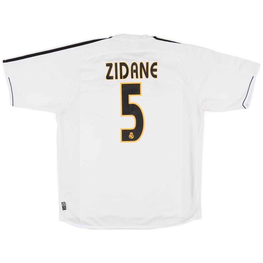 2003-04 Real Madrid Home Shirt Zidane #5 - 7/10 - (L)