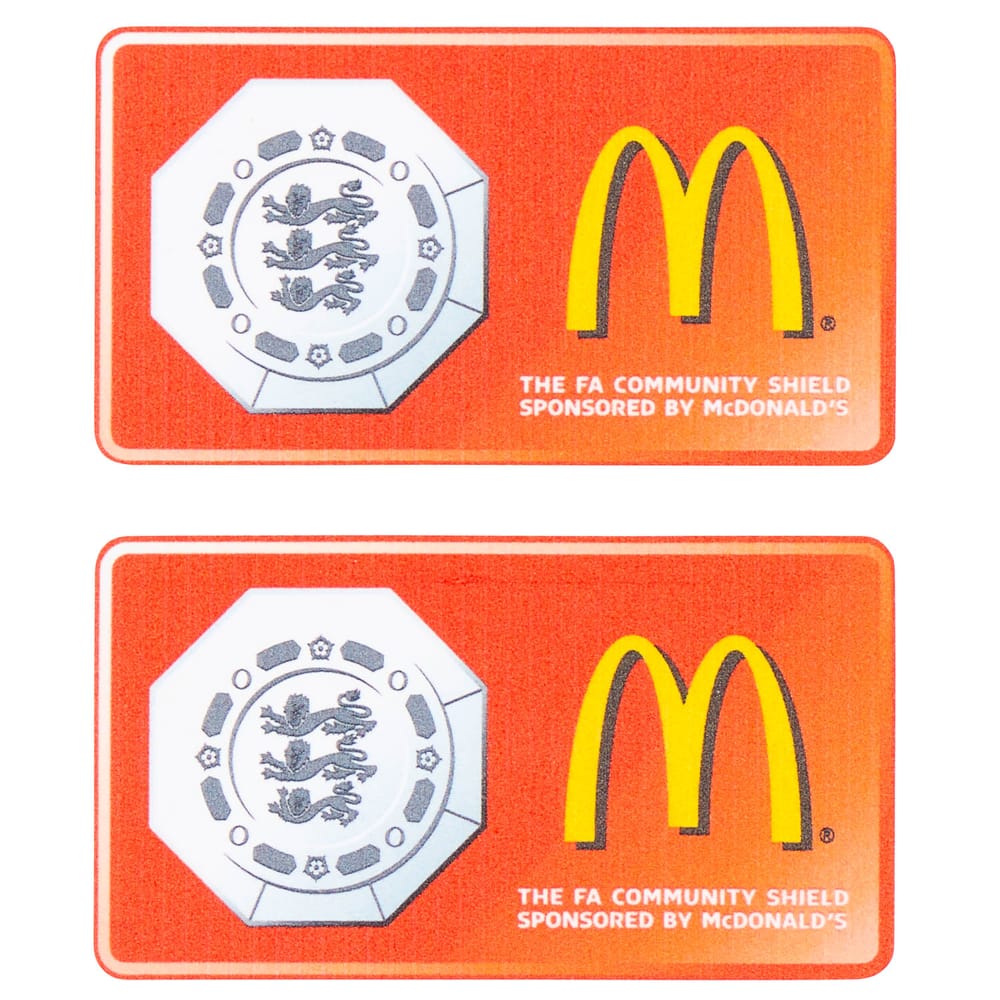 2011-12 The FA Community Shield Player Issue Patch - Manchester City V Manchester United (Pair)
