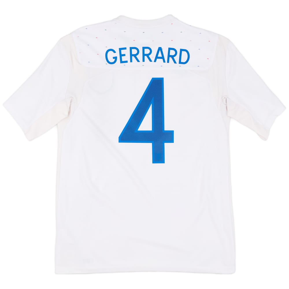 2010-11 England Home Shirt Gerrard #4 - 8/10 - (M)