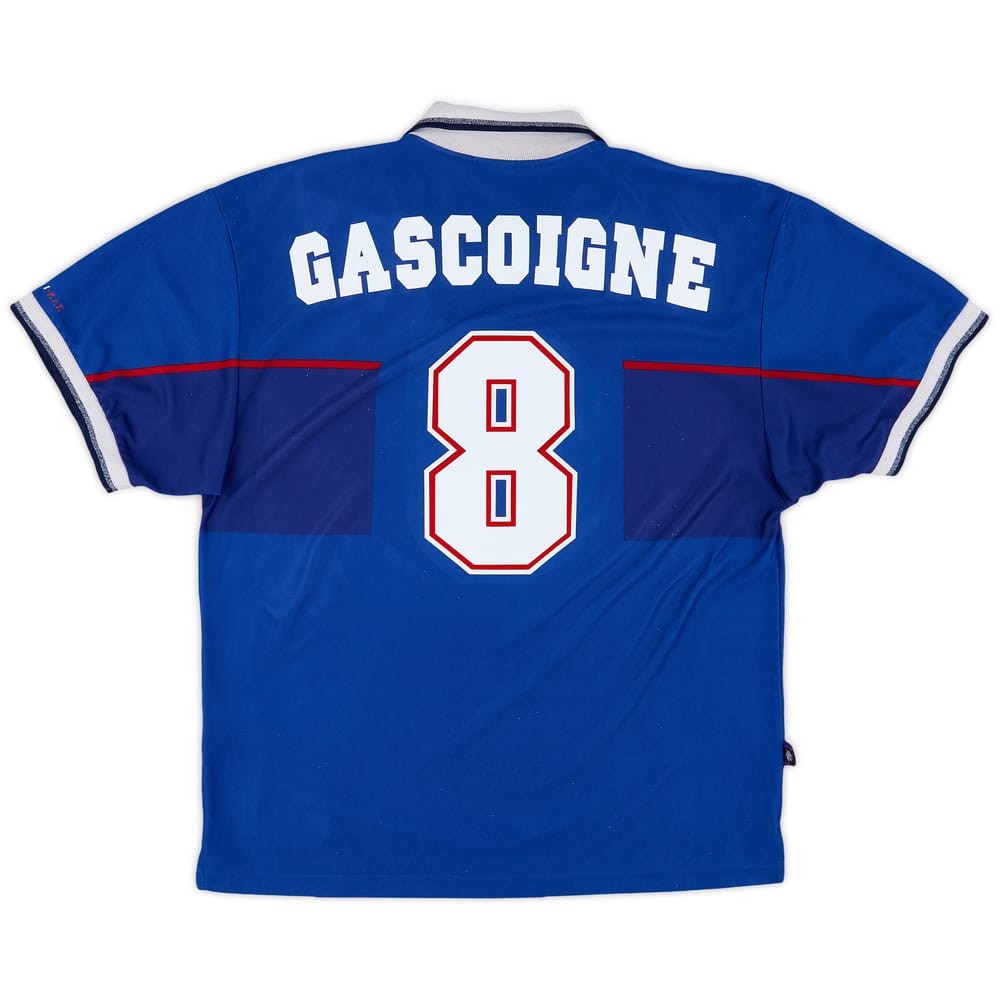 1997-99 Rangers Home Shirt Gascoigne #8 - 7/10 - (XXL)