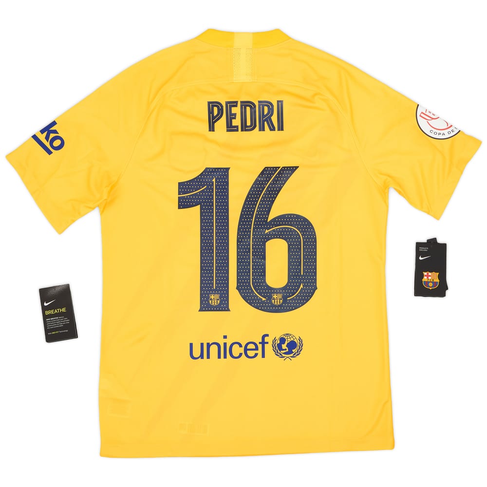 2020-21 Barcelona 'Senyera' Fourth Shirt Pedri #16 (M)