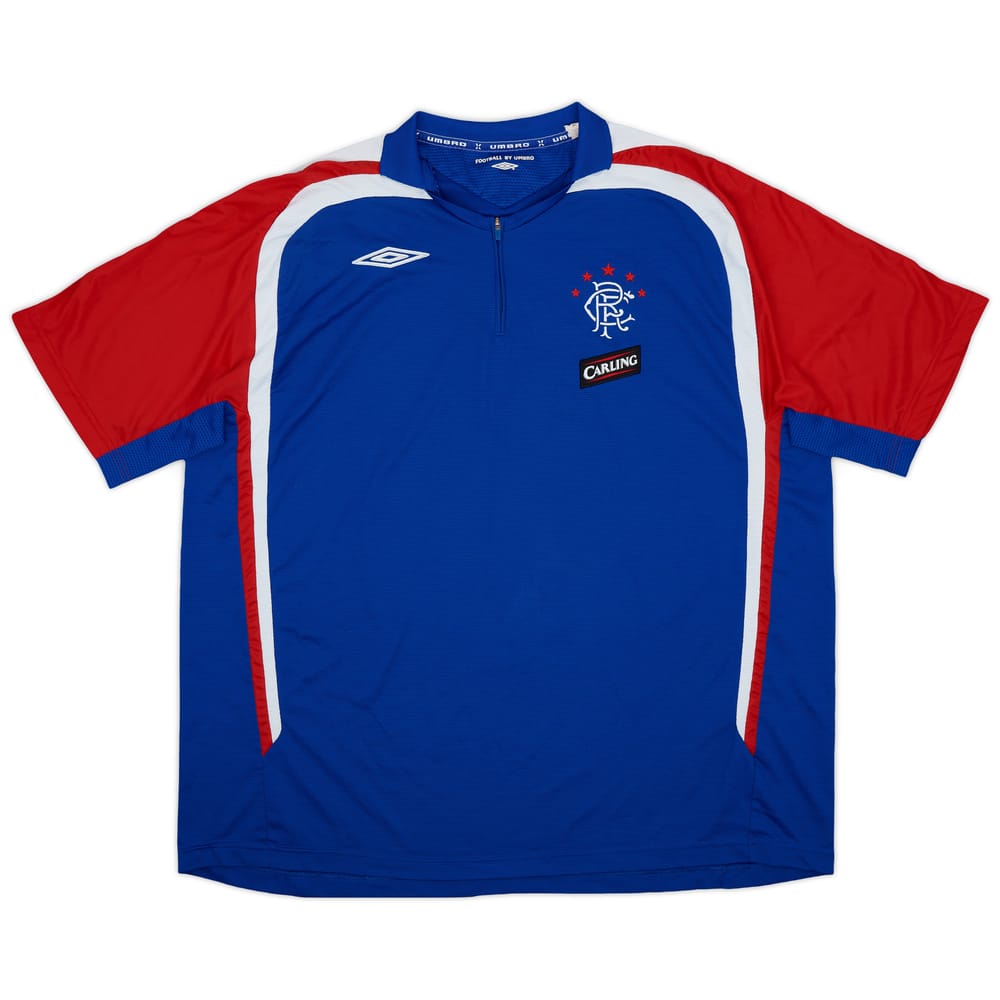 2006-07 Rangers Umbro 1/4 Zip Training Polo - 7/10 - (XL)