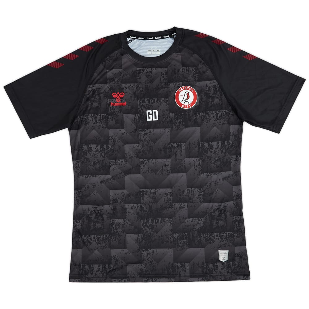 2021-22 Bristol City Hummel Staff Issue 'GD' Training Shirt - 8/10 - (S)