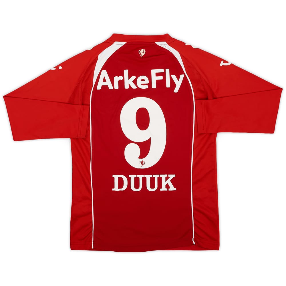 2011-12 FC Twente Home L/S Shirt Duuk #9 - 6/10 - (M.Boys)