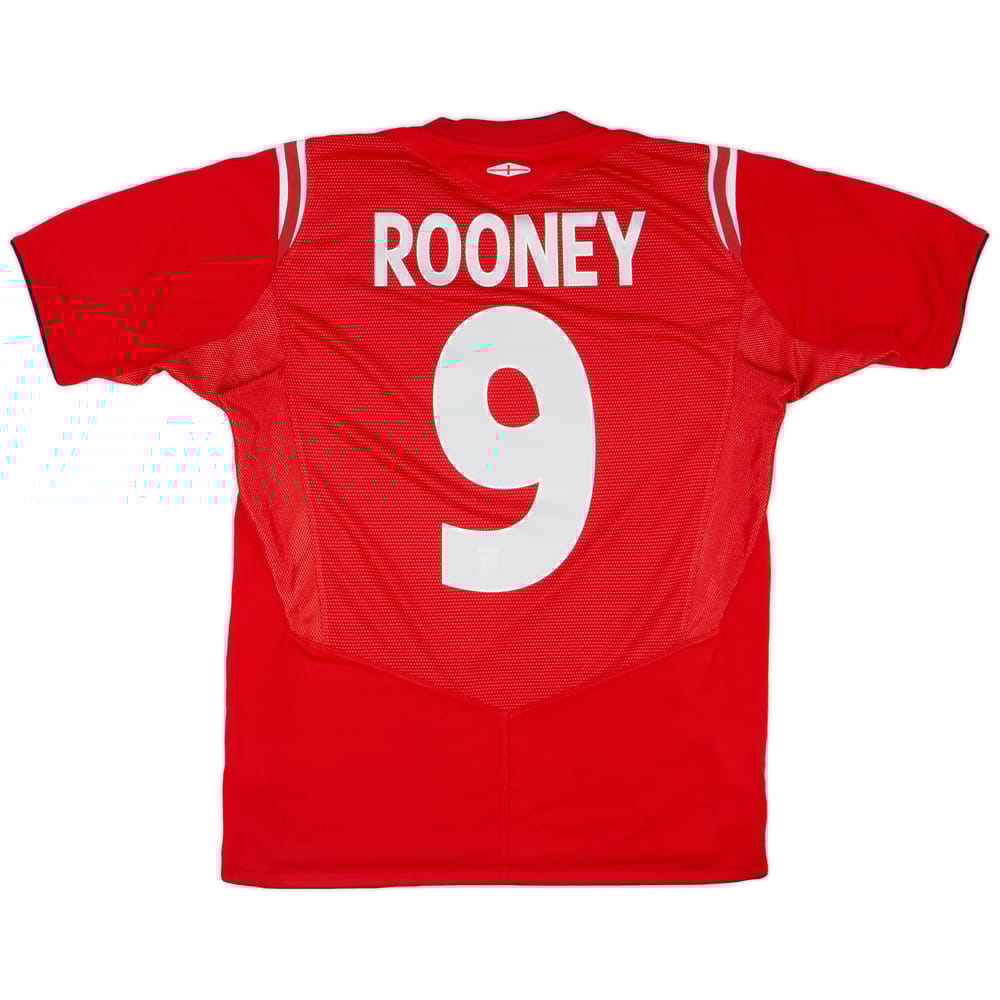 2004-06 England Away Shirt Rooney #9 - 8/10 - (S)