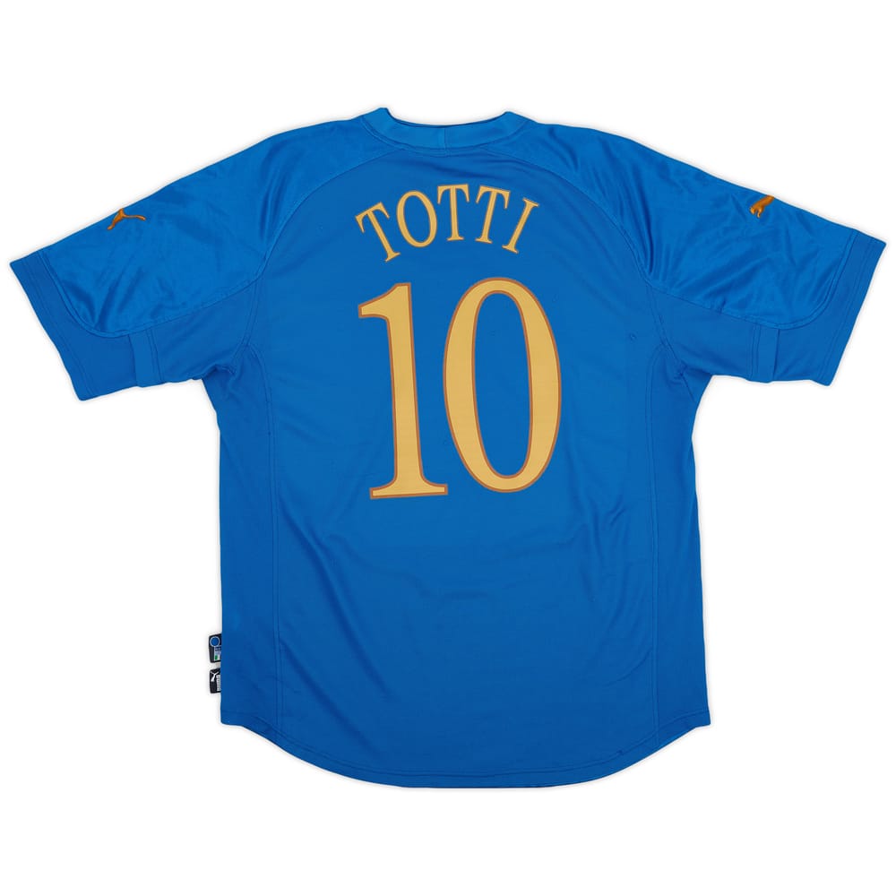 2004-06 Italy Home Shirt Totti #10 - 5/10 - (L)