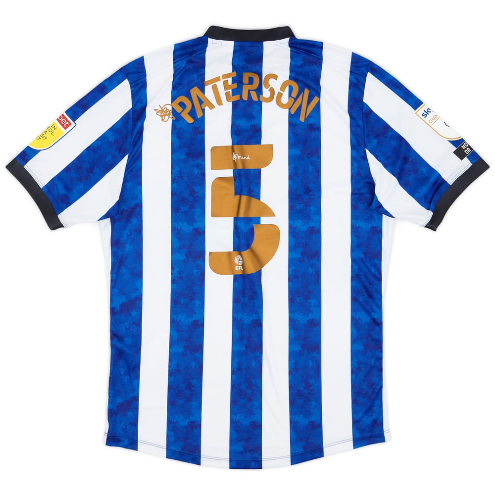 2020-21 Sheffield Wednesday Match Issue Home Shirt Paterson #5