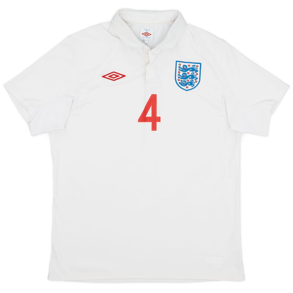 2009-10 England Home Shirt #4 - 6/10 - (L)