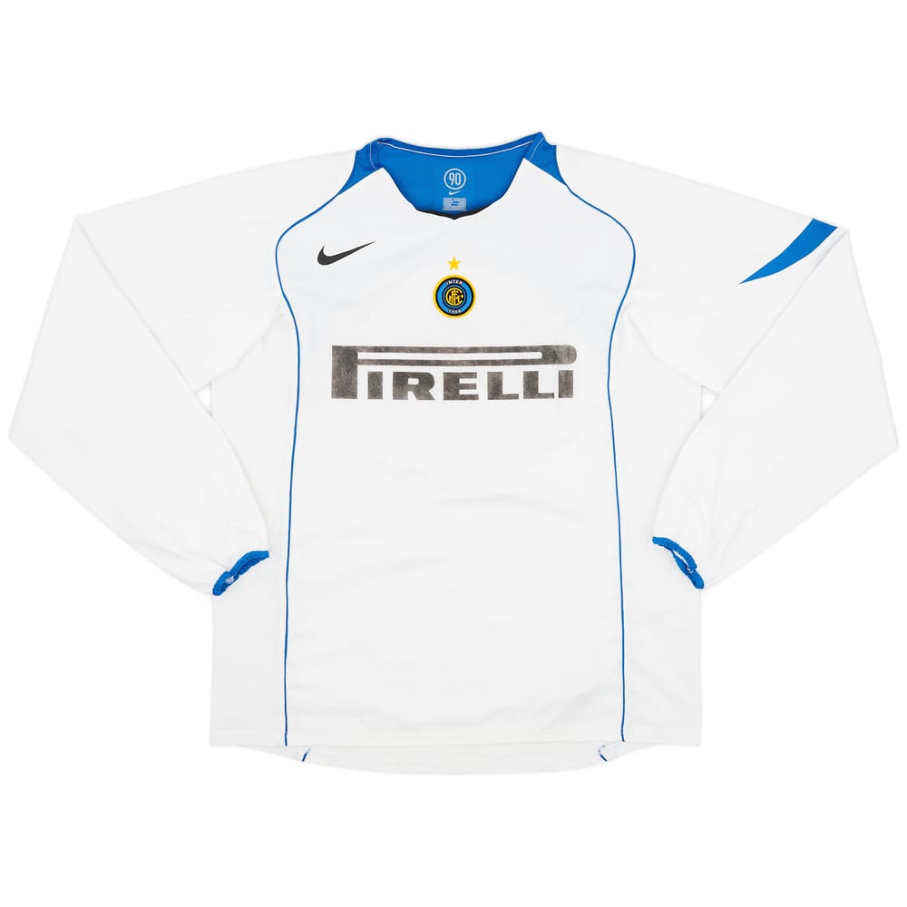2004-05 Inter Milan Away L/S Shirt - 5/10 - (XL)