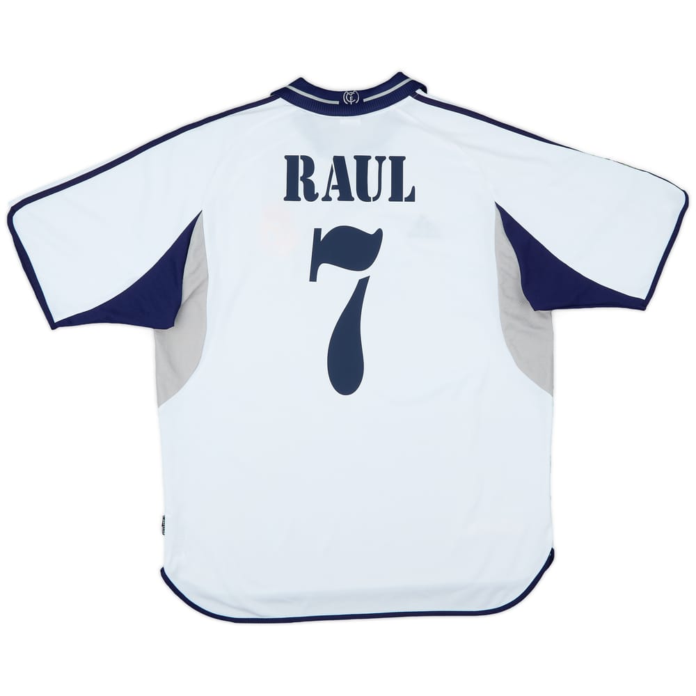 2000-01 Real Madrid Home Shirt Raul #7 - 7/10 - (XL)