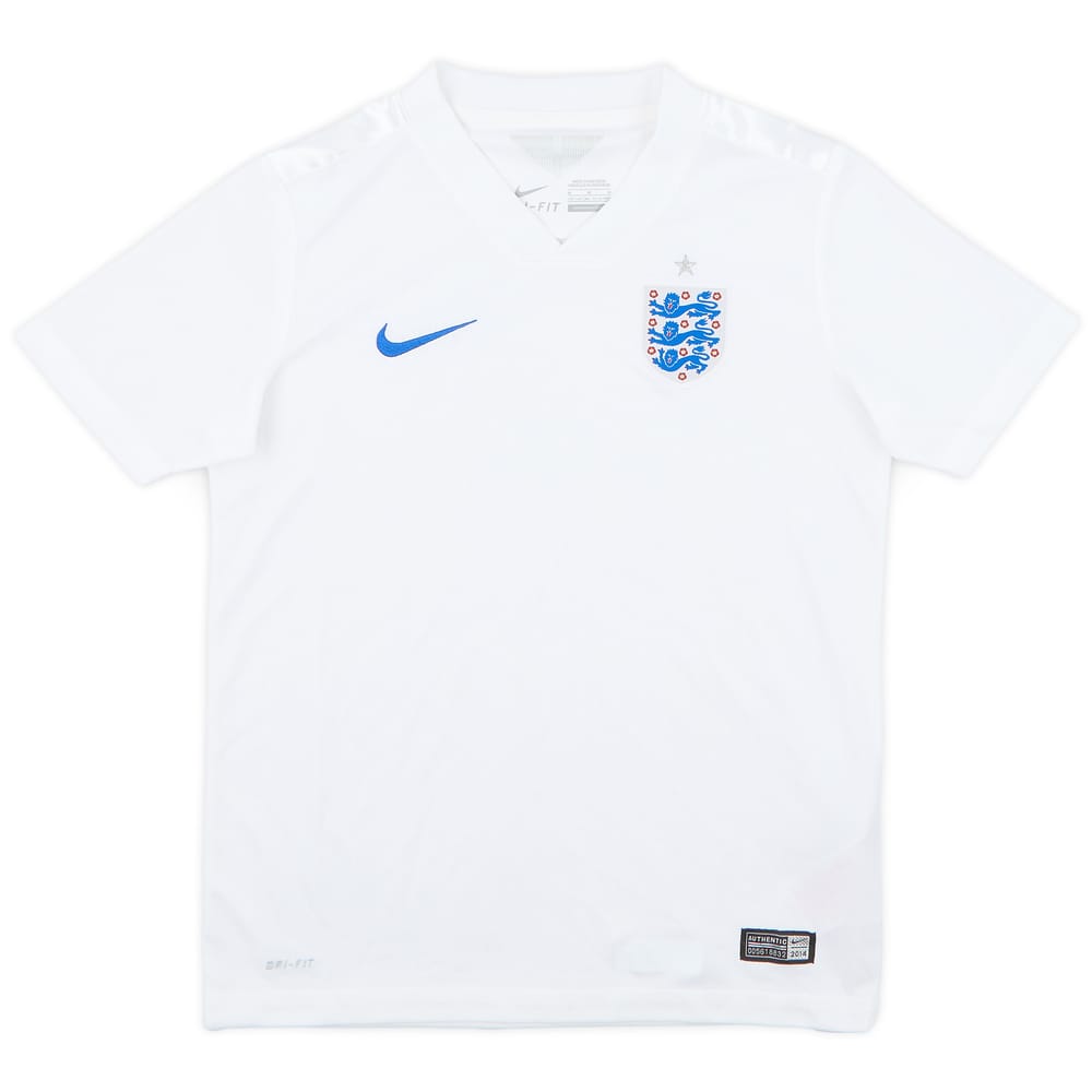 2014-15 England Home Shirt - 9/10 - (M.Boys)