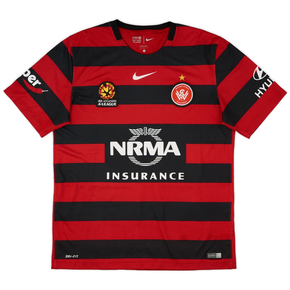 2015-16 Western Sydney Wanderers Home Shirt - 8/10 - (L)