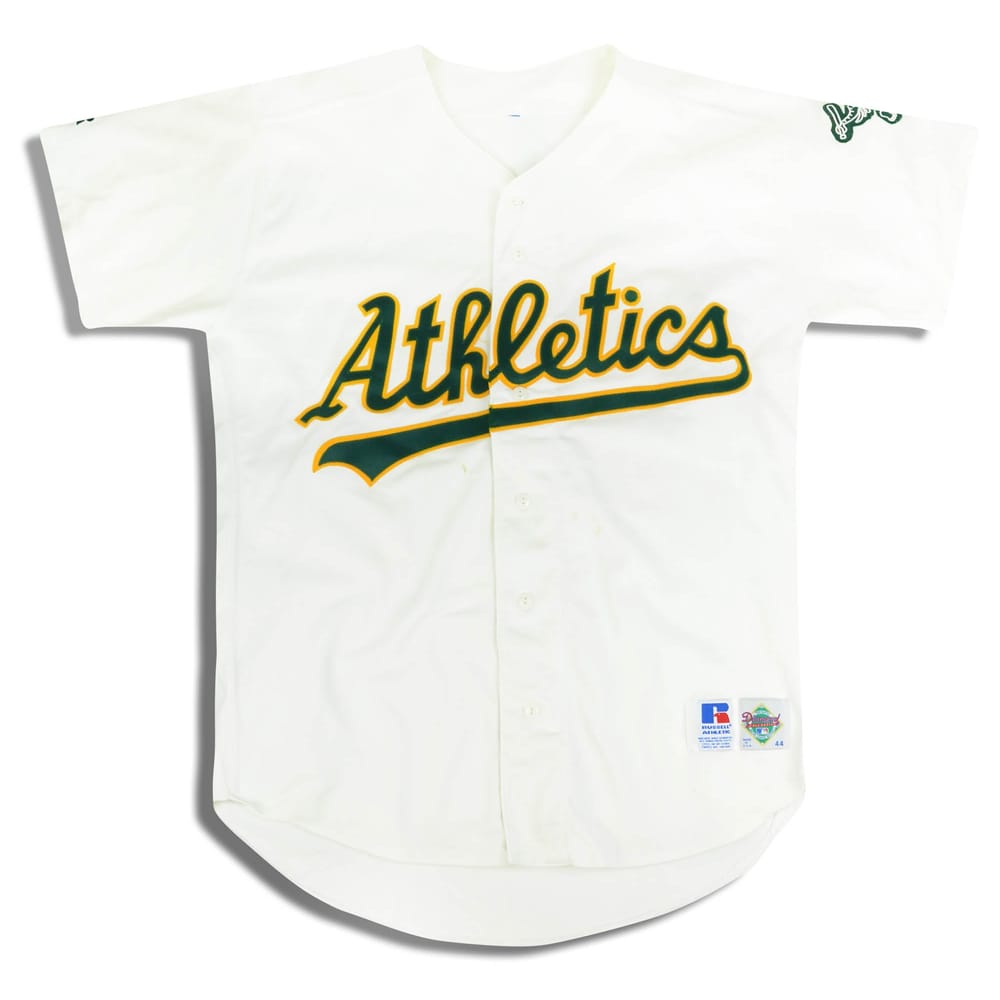 1995-96 Oakland Athletics Russell Athletic Diamond Collection Jersey (Home) L