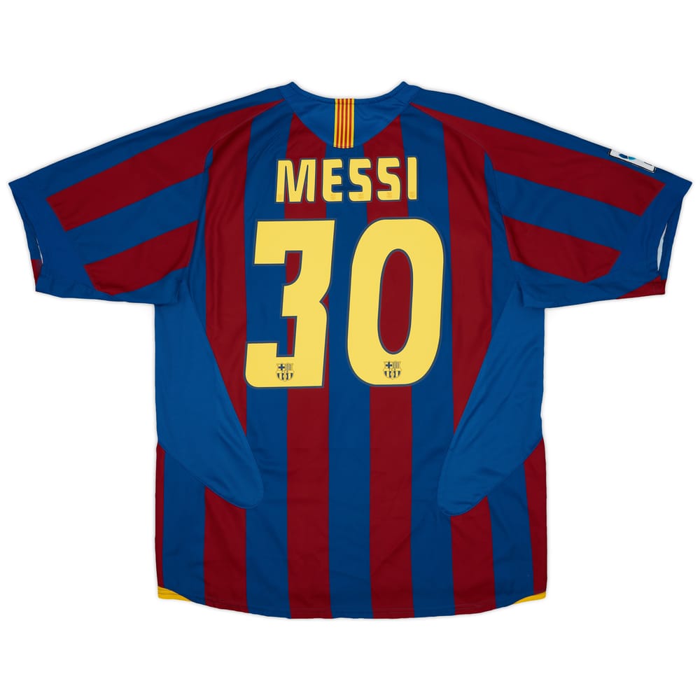 2005-06 Barcelona Home Shirt Messi #30 - 8/10 - (L)