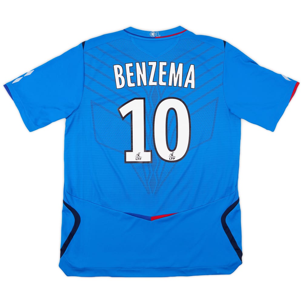 2008-09 Lyon Away Shirt Benzema #10 - 6/10 - (L)