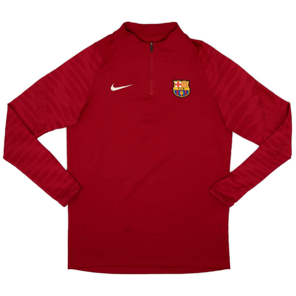 2021-22 Barcelona Nike 1/4 Zip Training Top - 9/10 - (M)