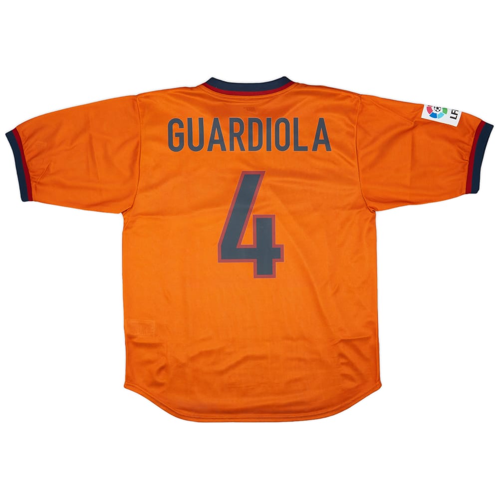 1998-00 Barcelona Third Shirt Guardiola #4 (L)