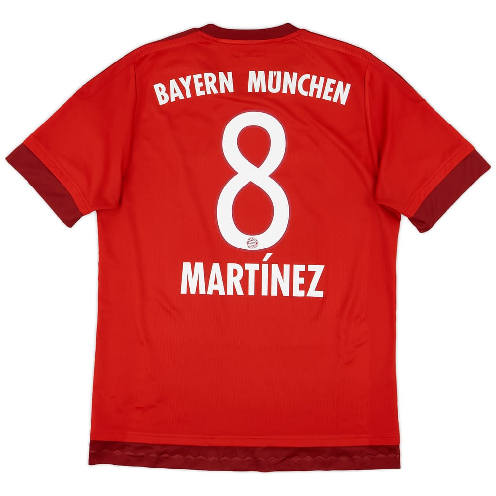 2015-16 Bayern Munich Home Shirt Martinez #8 - 8/10 - (M)