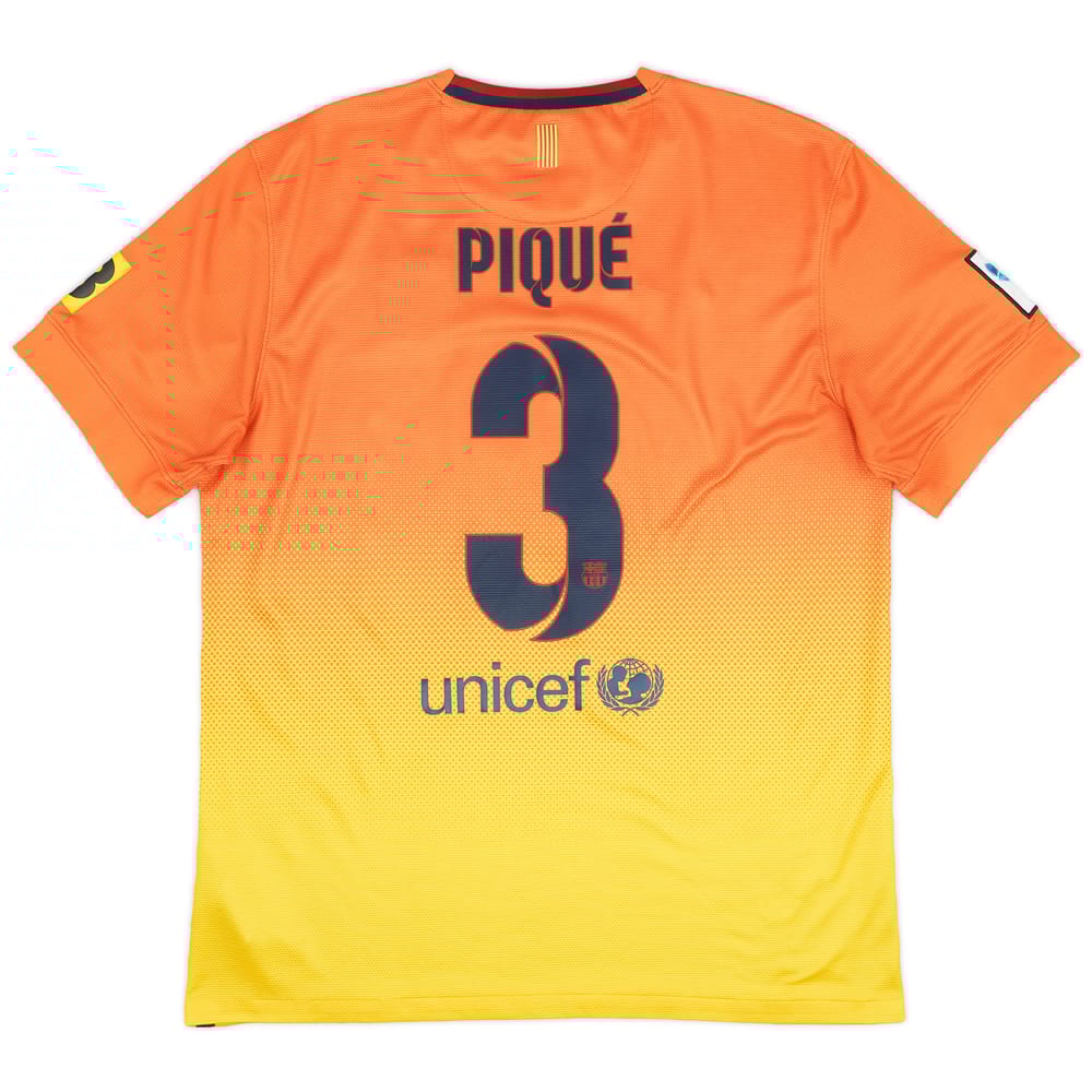2012-13 Barcelona Away Shirt Pique #3 - 9/10 - (L)