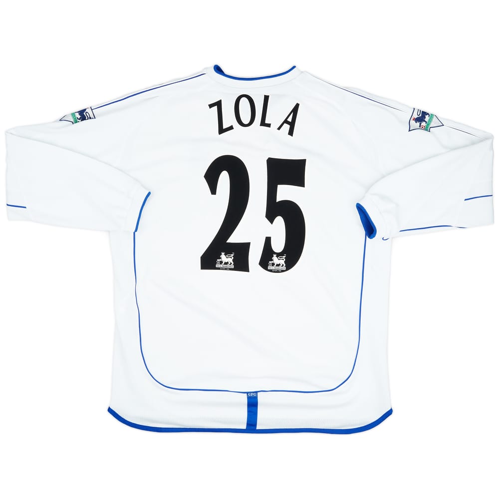 2001-03 Chelsea Away Shirt Zola #25 - 9/10 - (XL)