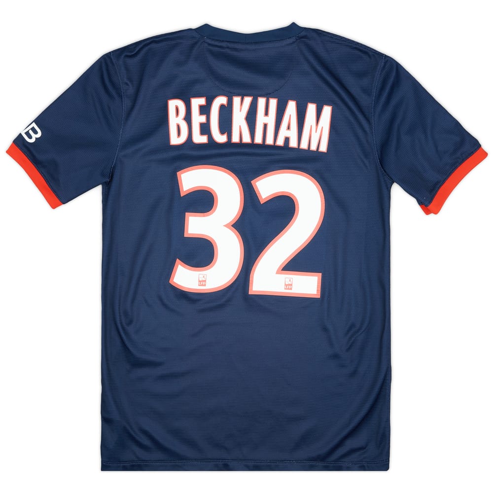 2013-14 Paris Saint-Germain Home Shirt Beckham #32 - 9/10 - (S)