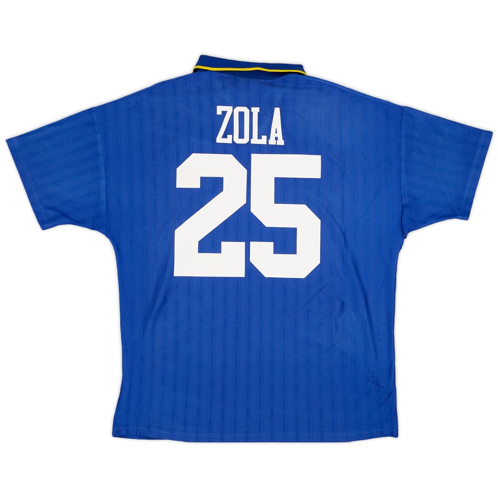 1995-97 Chelsea Home Shirt Zola #25 - 9/10 - (XL)
