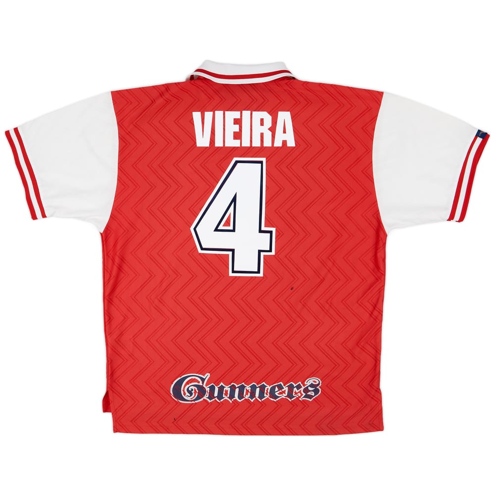 1996-98 Arsenal Home Shirt Vieira #4 - 6/10 - (XL)