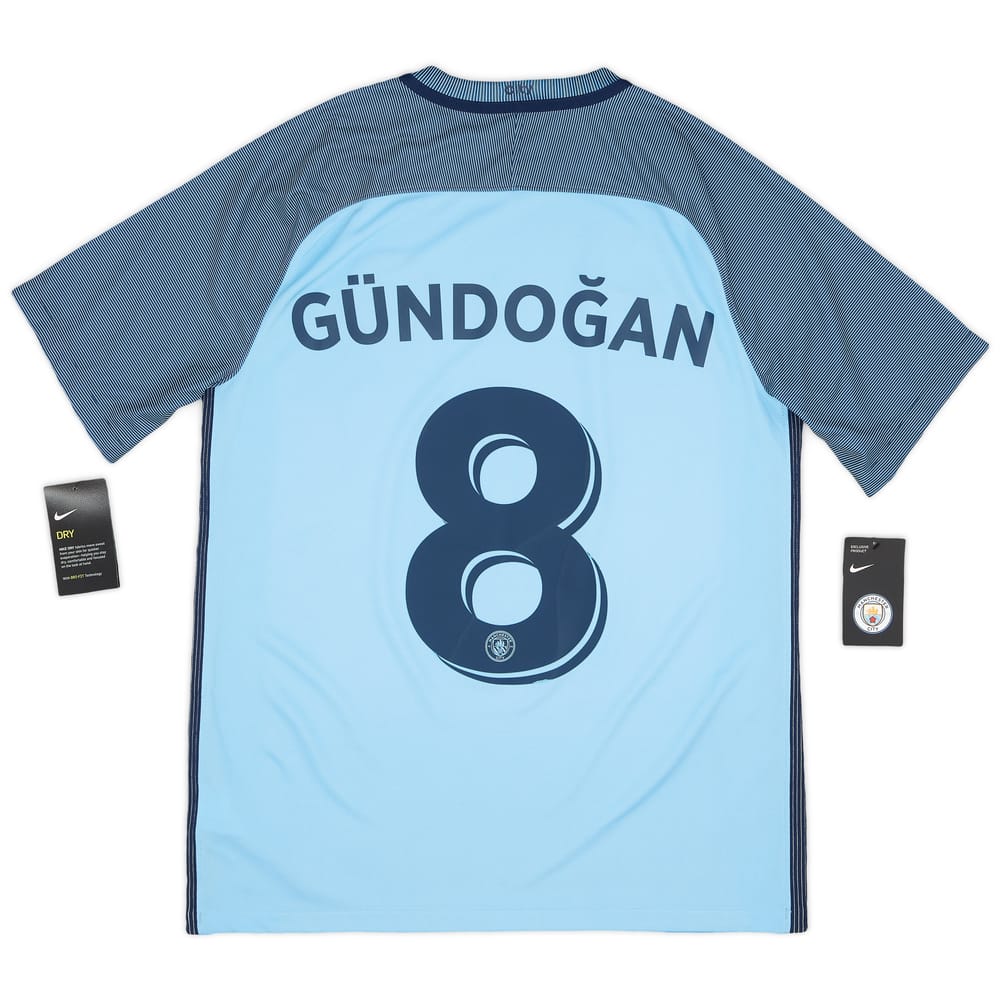 2016-17 Manchester City Home Shirt Gundogan #8 (M)