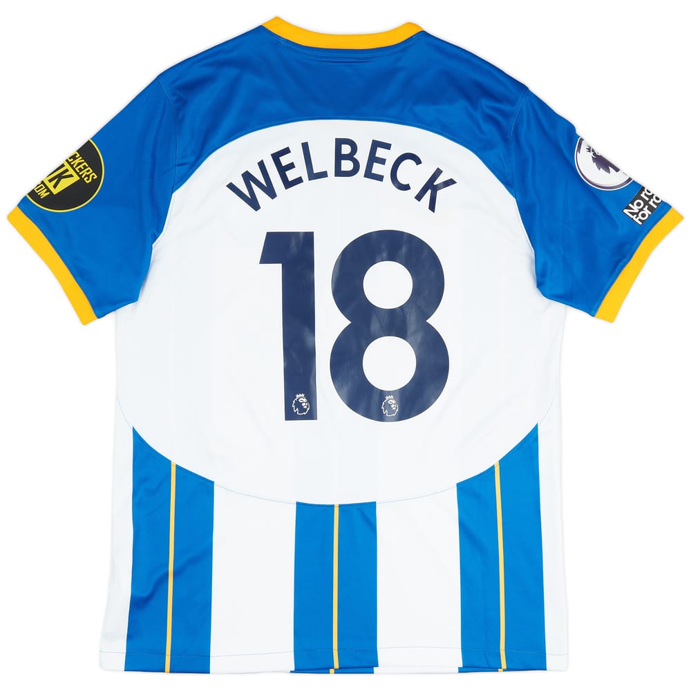 2022-23 Brighton Match Issue Home Shirt Welbeck #18