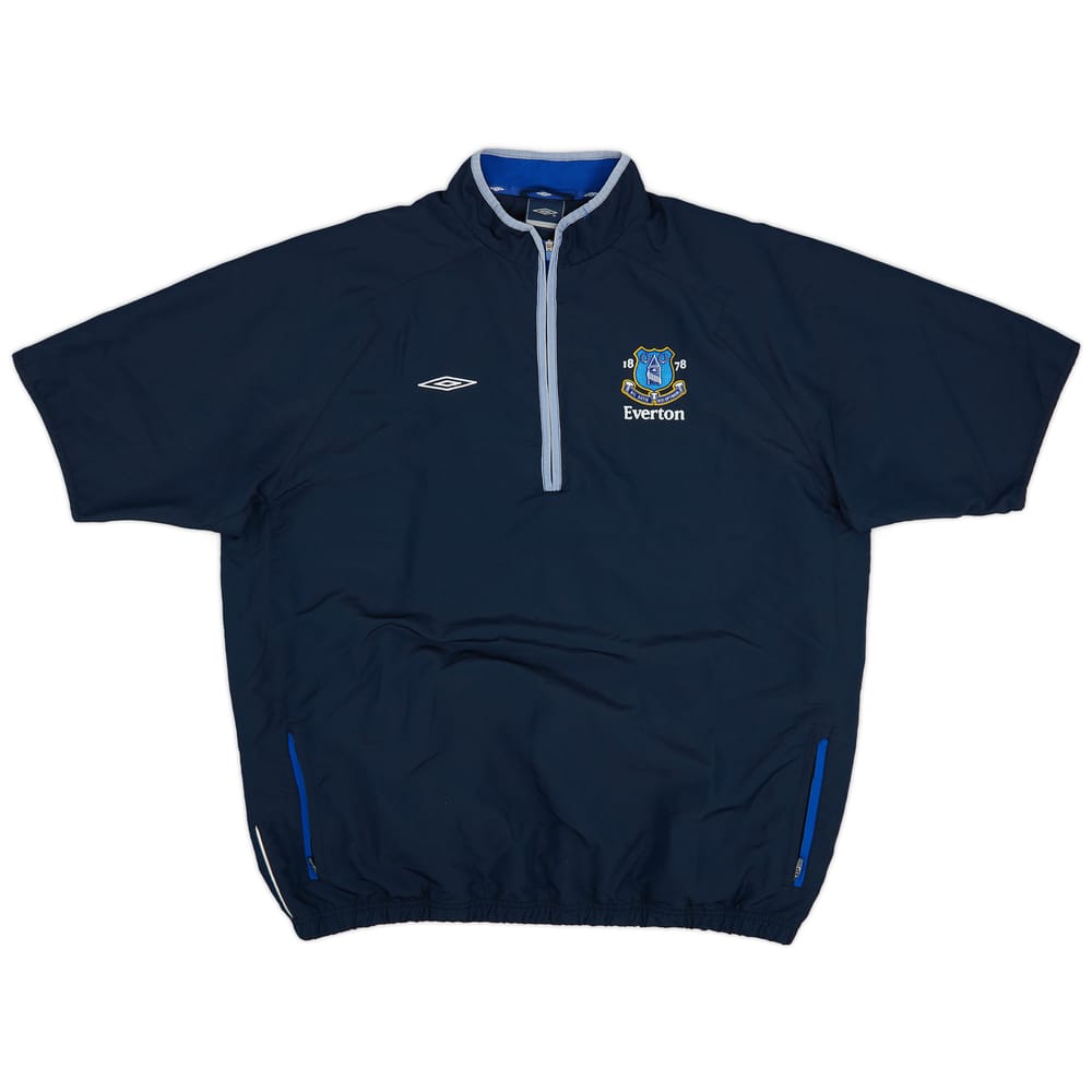2005-06 Everton Umbro 1/2 Zip S/S Drill Top - 8/10 - (XXL)