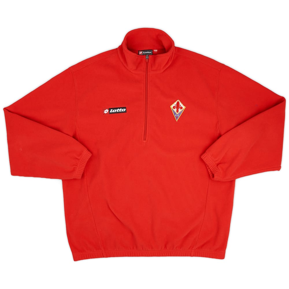 2005-07 Fiorentina Lotto 1/4 Zip Fleece Top - 9/10 - (L/XL)